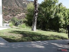 Slim Sexy Brunette MILF Cucks Her Hubby With A Guy From The Clients Service