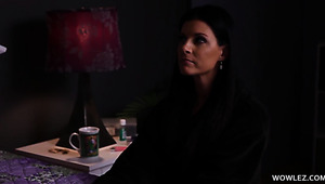 Sexy Slim Brunette Religious MILF Indulges In Sinful Carnal Pleasures With 2 Hot Fit Lezzies