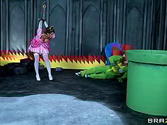 Sweet Cowgirl In Nylon Stockings Getting Throbbed Hardcore