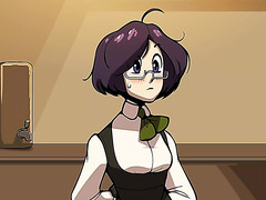 Uncensored Porn Cartoon With Buxom Bombshell Barista