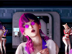 K/DA’s Ahri, Akali, Kai’sa, Evelynn, & Seraphine’s Naked Dance Extravaganza