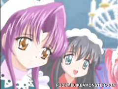 Hairy Uncensored Hentai Threesome Maids In Dream