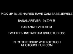 AMWF   Blue Haired Bimbo Jewelz Blu Pleases Asian Cock