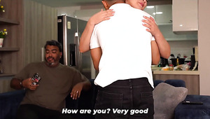 Buff Dude Pounds His Stacked Stepmom Behind Her Hubby’s Back