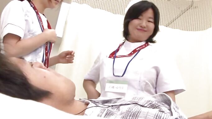 Japanese Nurse Comforts Her Patient