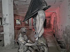 Pyramid Head Roughly Fucks Hot Nurse From Silent Hill From Behind