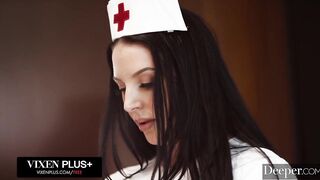 Deeper. Hot Nurse Angela White Takes Care Of Patient Manuel
