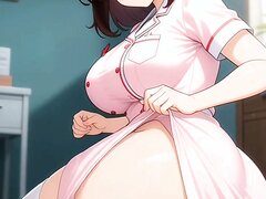 (Ai) Anime Nurse Farts On Tiny Man