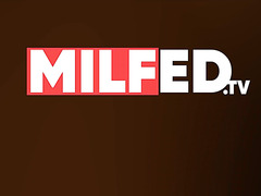 Fit Busty Brunette MILF Squirts On The Pussy Of Her Cute Curvy Stepdaughter After Wild Lesbian Sex