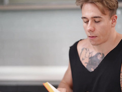 Sexy Buxom Inked Russian MILF Throats BWC Of Her Hunky Husband & Lets Him Fuck Her Really Hard