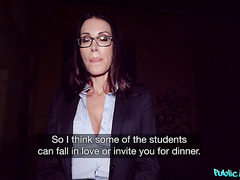 Classy MILF In Glasses Gets Picked Up For A Quickie In Public