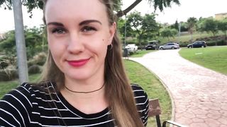 Pretty Cam Slut Masturbating And Having Orgasm In Public Place