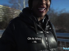 POV: Lusty Josy Black Wants To Ride Public Agent’s Big White Cock