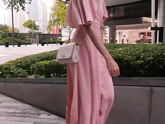 Lascivious Asian Flashes Her Breasts And Pussy In Public