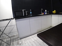 Leggy Russian Wears High Heels For Anal Fuck In The Kitchen