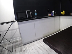 Leggy Russian Wears High Heels For Anal Fuck In The Kitchen