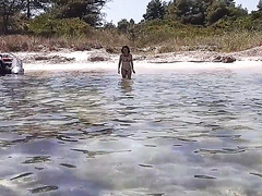 Daring Brunette Hottie Spends A Day Without Panties Flashing With Her Ass And Hairy Pussy In Public