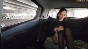 Nicole Niagara   Risky Cum In Public Parking Garage CAUGHT By Security