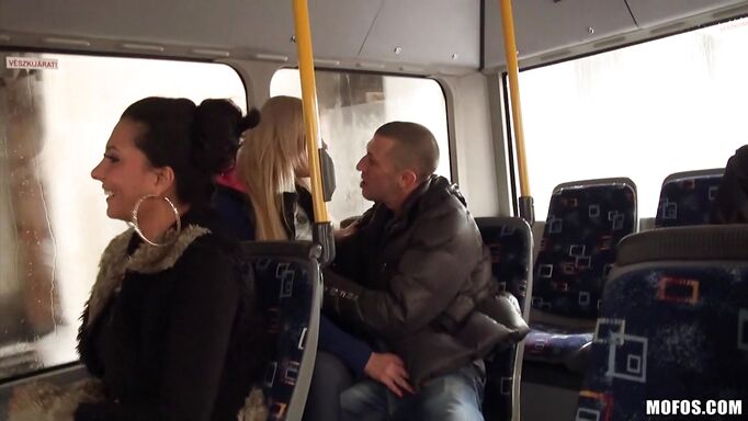 Fucking A Blonde Right In The Public Bus