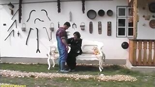 Unsightly Grandma Bangs Grandson Outdoor