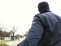 Public Geeky Date Outdoor Fuck