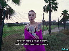 Public Pick Up Sex On The Beach With A Short Haired Alternative Pixie