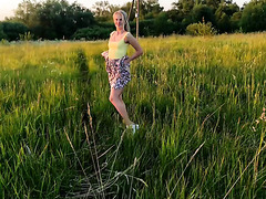 Cute Blonde Publicly Sucks Dick Outdoors. Gets A Lot Of Hot Cum.