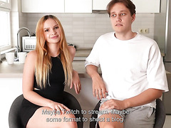 Sexy Russian Model Talks About Herself And Her Boyfriend Before Fucking On Camera.