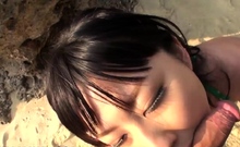 Bikini Suck Off With Trampy Megumi Haruka In The Outdoor