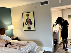 PUBLIC DICK FLASH. I Take My Cock Out In Front Of A Hotel Maid And She Agreed To Help Me Cum