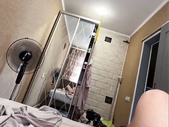 Russian Man Jerking A Long Dick And Cum Of Lot