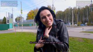 Public Agent Pickup Russian Babe To Sloppy Blowjob & Fucks In Doggy / Kiss Cat