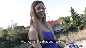 Public Agent   Big Natural Knockers Nailed In Public 1