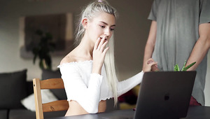 I Fucked A Teen During Zoom And Filled Her Pussy With Cream!