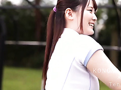 Asian Tennis Girl Shows Her Big Boobies And Fucks Hard Outdoor