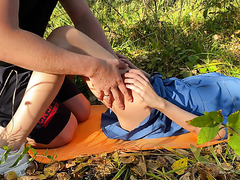 Skinny Milf Begs Her Hubby For Outdoor Fuck   Real Amateur