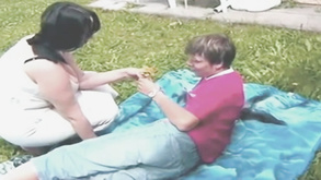 Outdoor With Amateur Swedish Mommy