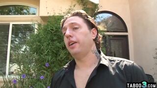 Small Titted Hairy Blonde Teen Niki Snow Fucked Outdoor By Her GFs Dad