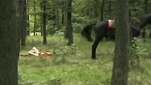 Outdoor Threesome Anal Orgy