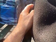 Sucking Old Sleeping Black Dick Outside  Repost