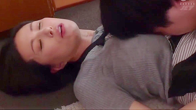 Experience The Alluring Busty Step MILF Giving A Blowjob To Her Step Daughter’s Boyfriend’s Erect Cock!