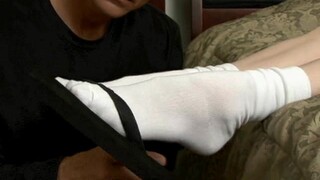 Mary Jane Knocked Out In Flip Flops And Socks