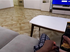 Russian Blonde Stepmother Catches Stepson With Sex Toy And Lets Him Fuck Her Shaved Pussy POV