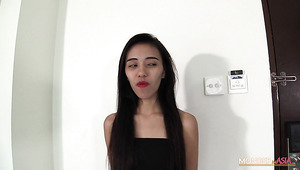 Flat Chested Asian Slut Nicole Is Fucked From Behind Really Brutally