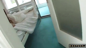 Sleeping Darkhaired Babe Getting Drilled