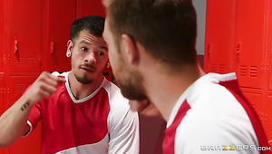 After Sucking Cock In The Locker Room Busty MILF Desires To Be Fucked Mish