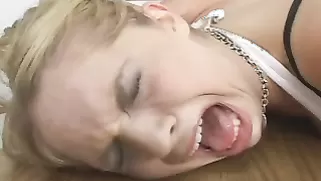 Young Blonde And Curly Haired Teacher Are Enjoying Spanking