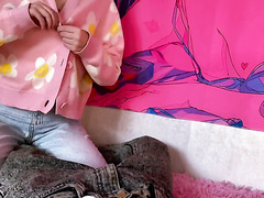 My Naughty Teen Stepsister Plays With My Huge Cock And I Fuck Her Petite Pussy