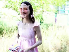 GERMAN SCOUT   Petite Teen With Long Labia At Outdoor Fuck