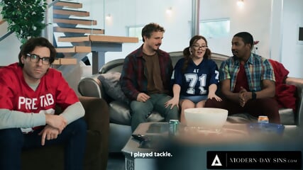 MODERN DAY SINS Wild 18yo Cutie Fucks With Her Stepdad's Friend Behind His Back